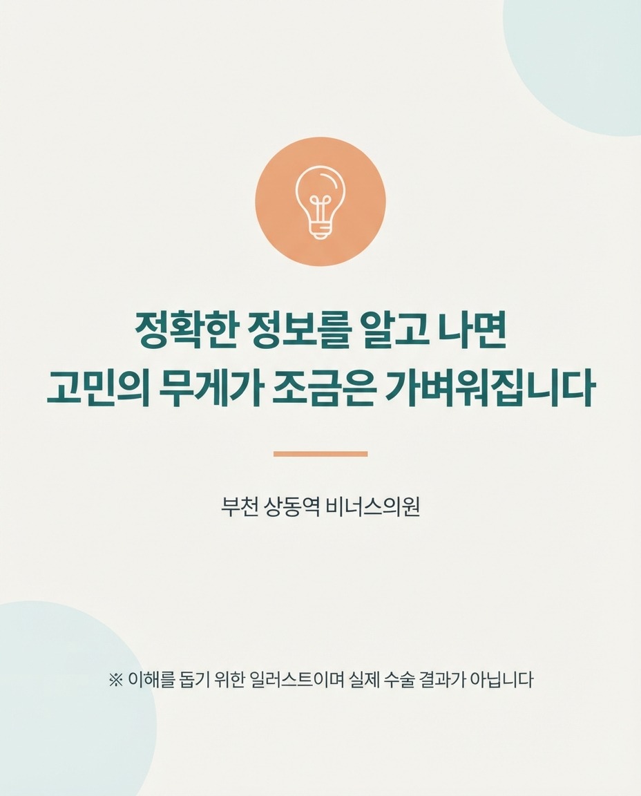 정확한 정보 확인을 안내하는 마무리 일러스트