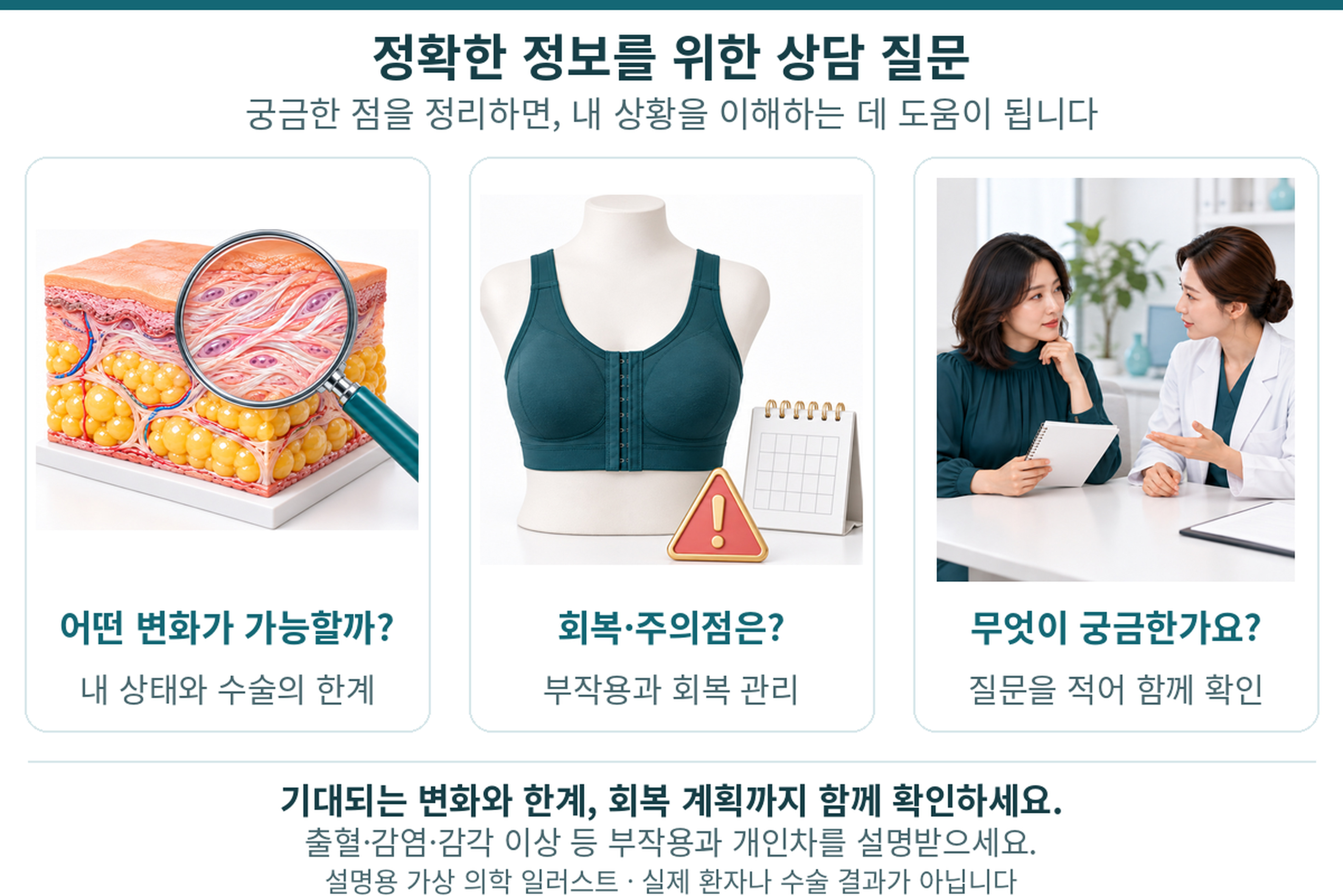 가슴 라인을 확인하며 만족스러워하는 여성의 이미지