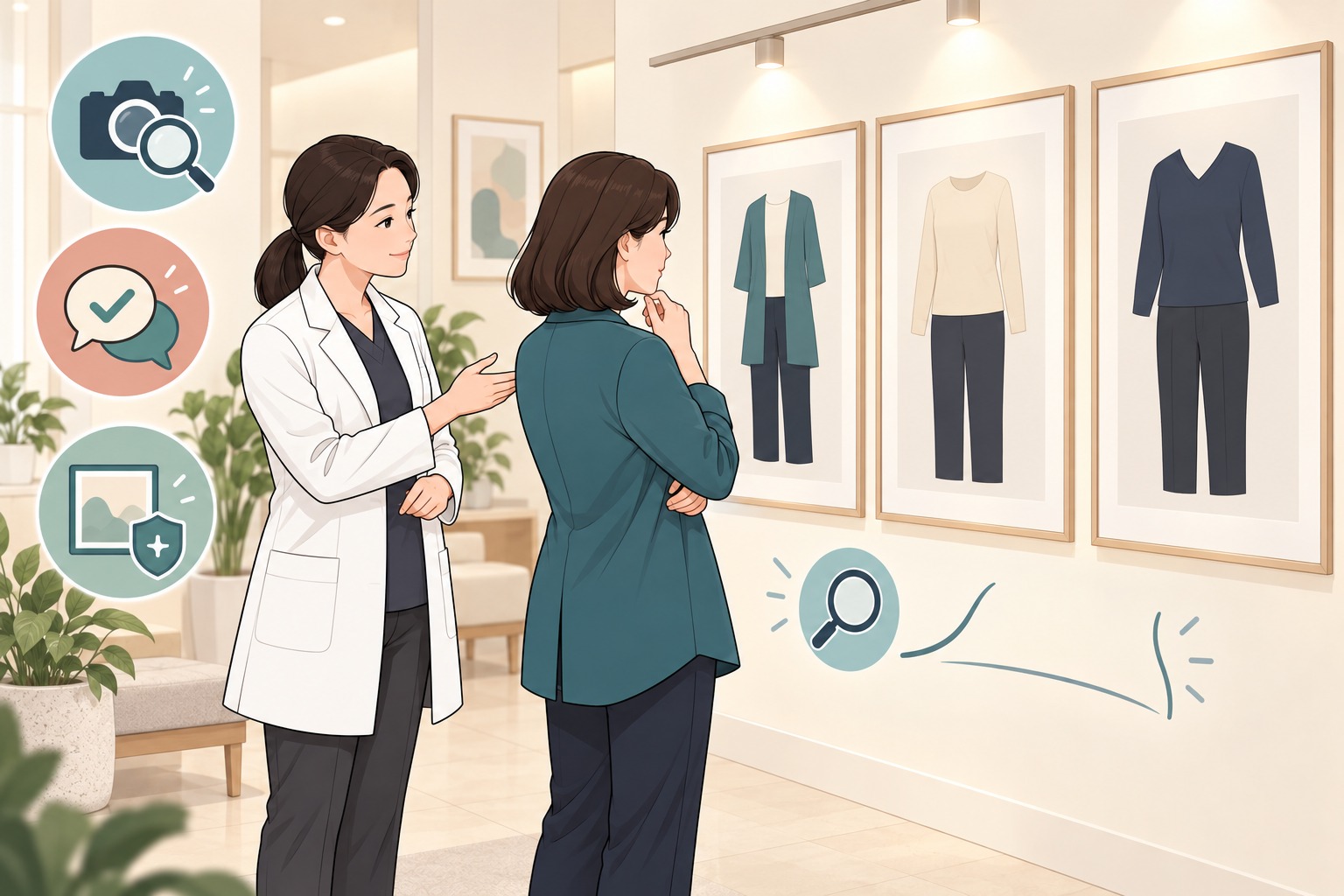 금액보다 설명·경험·사례 사진을 함께 확인하는 웹툰 삽화