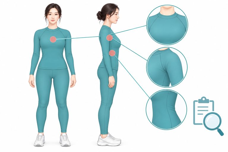 옷을 입은 성인 여성의 정면과 측면에 유방, 겨드랑이, 옆구리 상담 부위를 표시한 의료 벡터 삽화